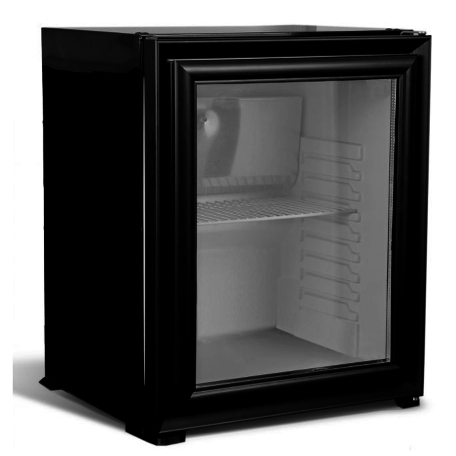 Minibar 60L | Porte en verre | Noir | 477 x 480 x 594 mm