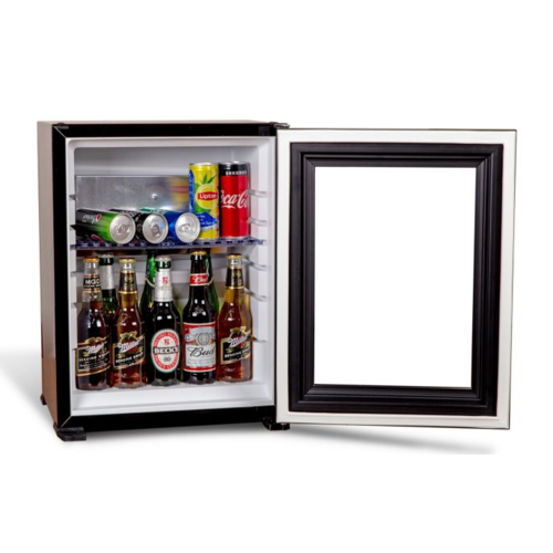  Combisteel Minibar 60L | Porte en verre | Noir | 477 x 480 x 594 mm 