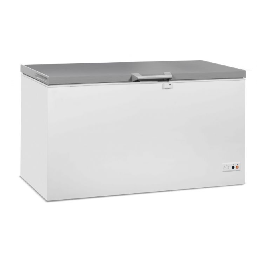 Congélateur Bahut 469L| Couvercle inox | 1,492 x 0,743 x 0,84 m