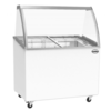 Combisteel Vitrine à crème glacée 5x5L | Capri | 104.3 x 65.9 x 131.5 cm