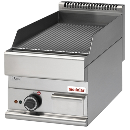  Modular Plaque grill  650 | Acier inoxidable | Electrique 400V | 4500W | 40x65x28cm 