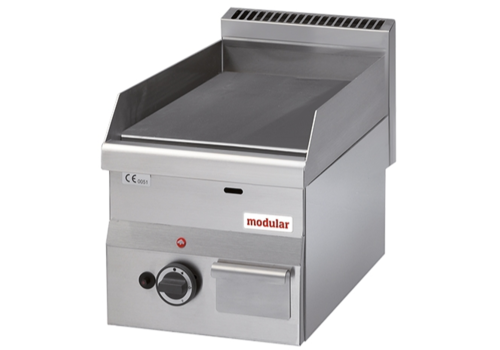  Modular Plaque grill 600 | Acier inoxidable | Electrique 400V | 3000W | 60x30x28cm 