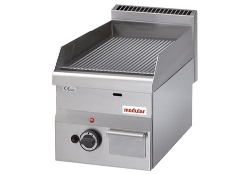  Modular Plaque grill | Acier inoxidable | Gaz | 5200W | 30x60x28cm 