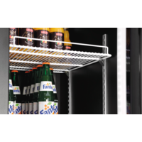 Réfrigérateur Slender Porte battante en verre Noir 300L | 0,44 x 0,705 x 1,865 m