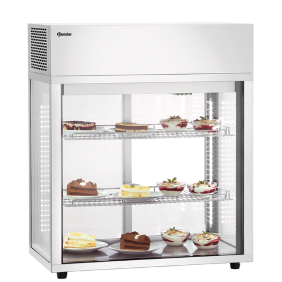 Vitrine réfrigérée 7450 2E / Inox / 805 x 440 x 970 mm