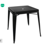 ProChef Table carrée l Acier noir l H765 x L668 x P668 mm