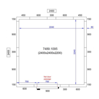 Chambre froide positive | 224x224x220cm | 0/+10 degrés