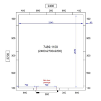 Chambre froide positive | 240x270x220cm | 0/+5 degrés