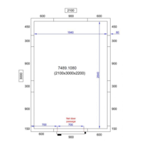 Chambre froide positive | 210x300x220cm | 0/+5 degrés