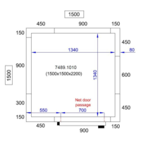 Chambre Froide  Négative  | 150x150x220 cm | -10/-20 degrés