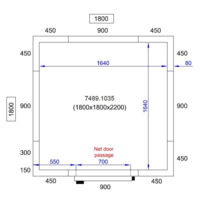 Chambre Froide  Négative  | 180x180x220 cm | -10/-20 degrés