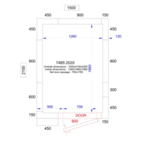 Chambre Froide  Négative  | 150x210x220 cm | -10/-20 degrés