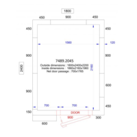 Chambre Froide  Négative  | 180x240x220 cm | -10/-20 degrés