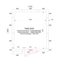 Chambre Froide  Négative  | 210x240x220 cm | -10/-20 degrés