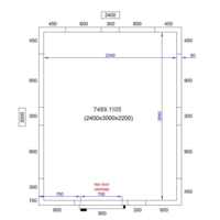 Chambre Froide  Négative  | 240x300x220 cm | -10/-20 degrés