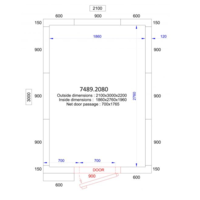 Chambre Froide  Négative  | 210x300x220 cm | -10/-20 degrés