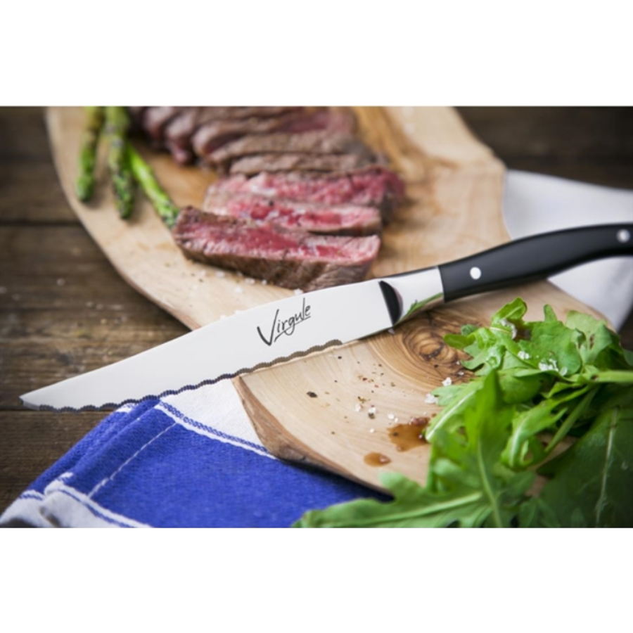 Couteaux à steak Virgule | 23 cm | Lot de 12