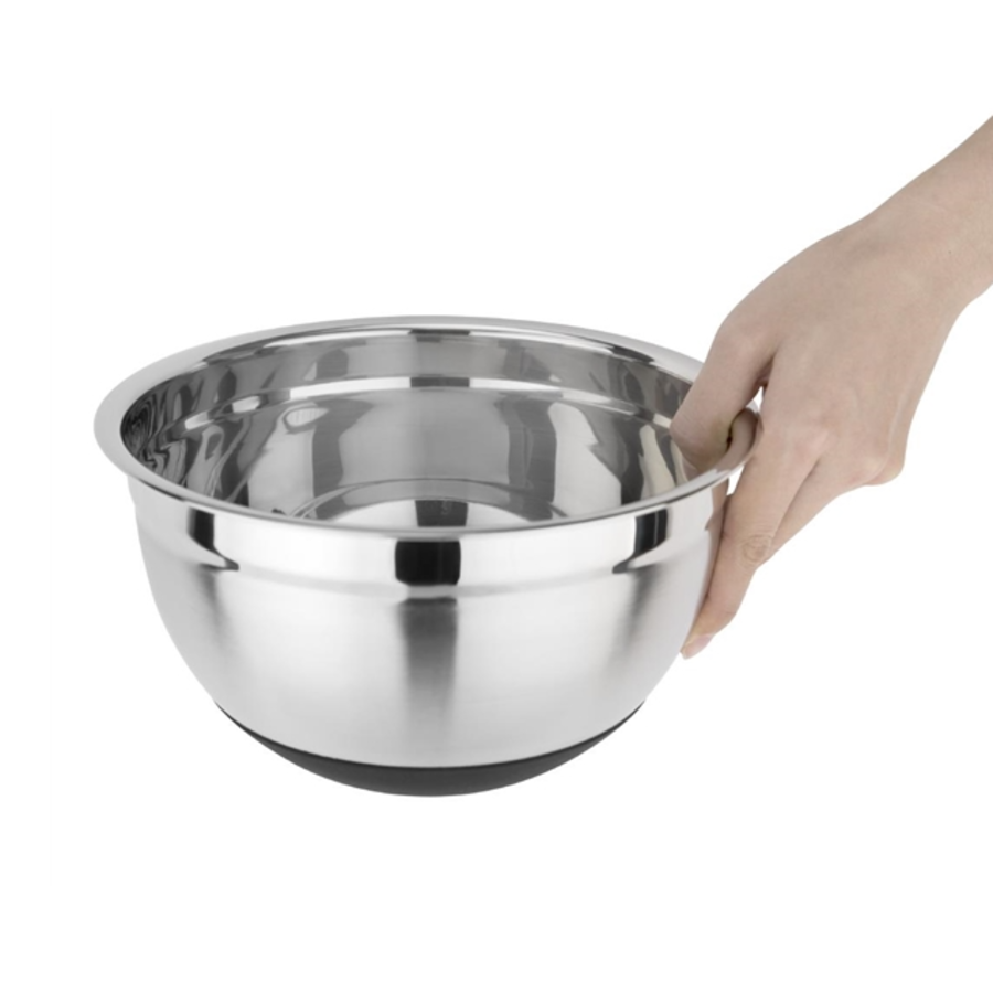 Bassine  fond silicone 3L | 219mm | acier inoxydable