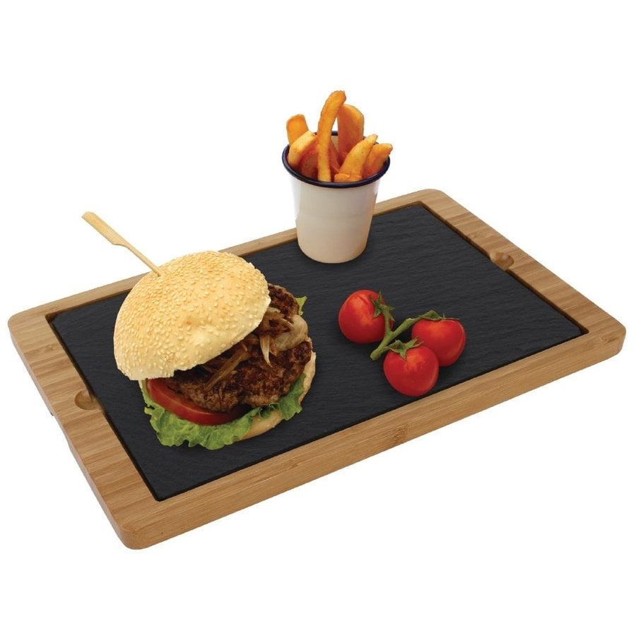 Plat en ardoise pour restaurant | 28x18cm