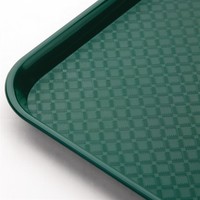 Plateau self-service vert en plastique | 41x30mm