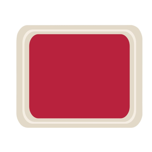  roltex Plateau de service rouge en polyester Cafétéria | 2 formats 