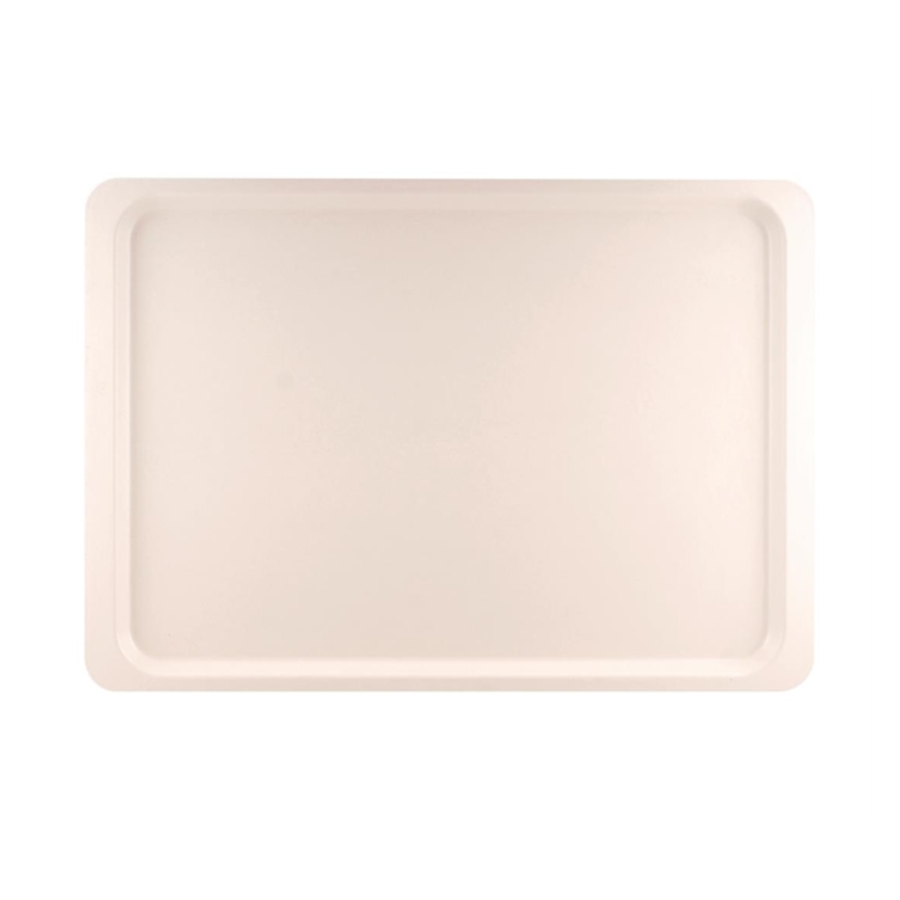 Plateau de service en polyester Roltex Euronorme 530 x 370mm blanc perle