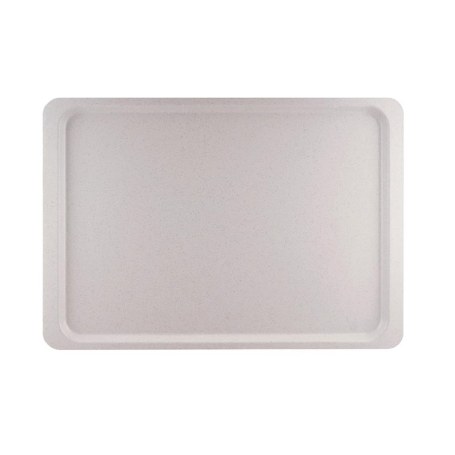 Plateau de service en polyester gris moucheté  Roltex Euronorme 530 x 370mm