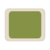 roltex Plateau de service vert en polyester Cafétéria | 33x27 cm