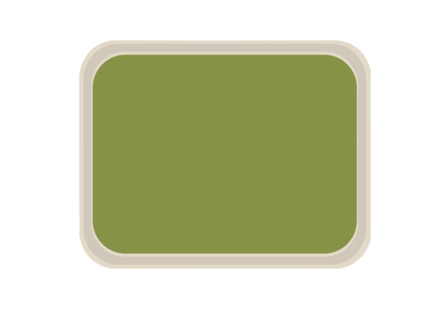  roltex Plateau de service vert en polyester | 46x36 cm 