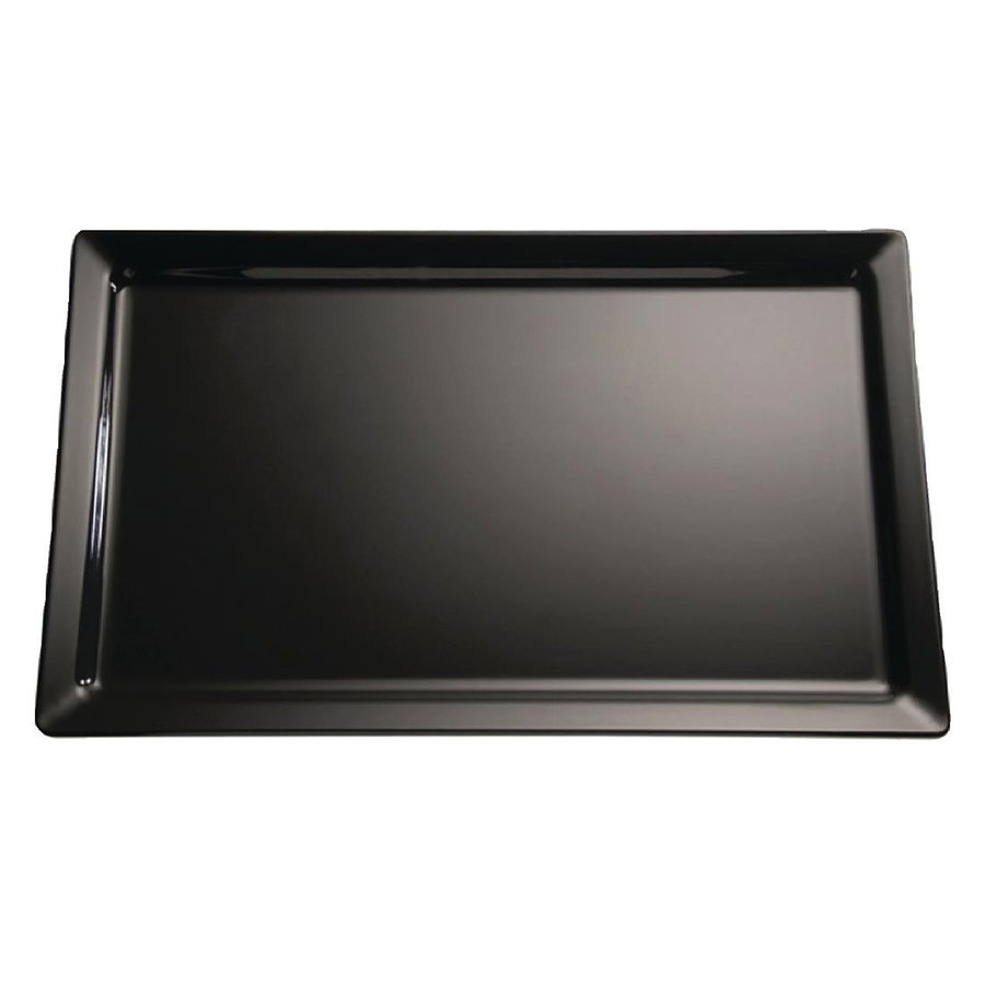 Plateau en mélamine Pure noir GN1/2 30(H)x325x265 mm