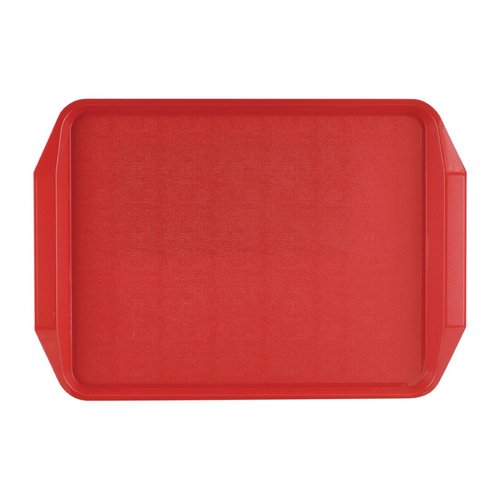  roltex Plateau rouge avec poignées en plastique | 435x305mm 