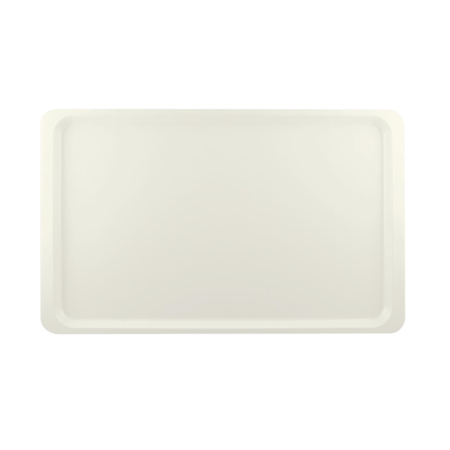 Plateau de service en polyester | GN1/1 | 530x325mm | blanc perle