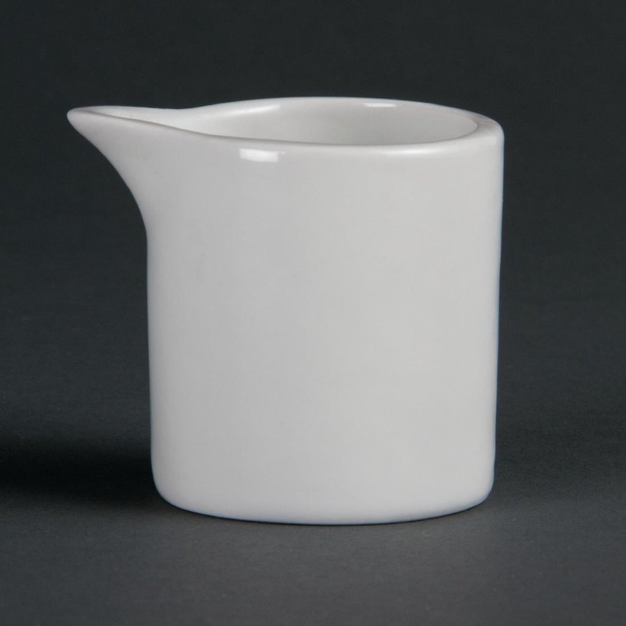 Pots à lait blancs 57ml Whiteware l lot de 6