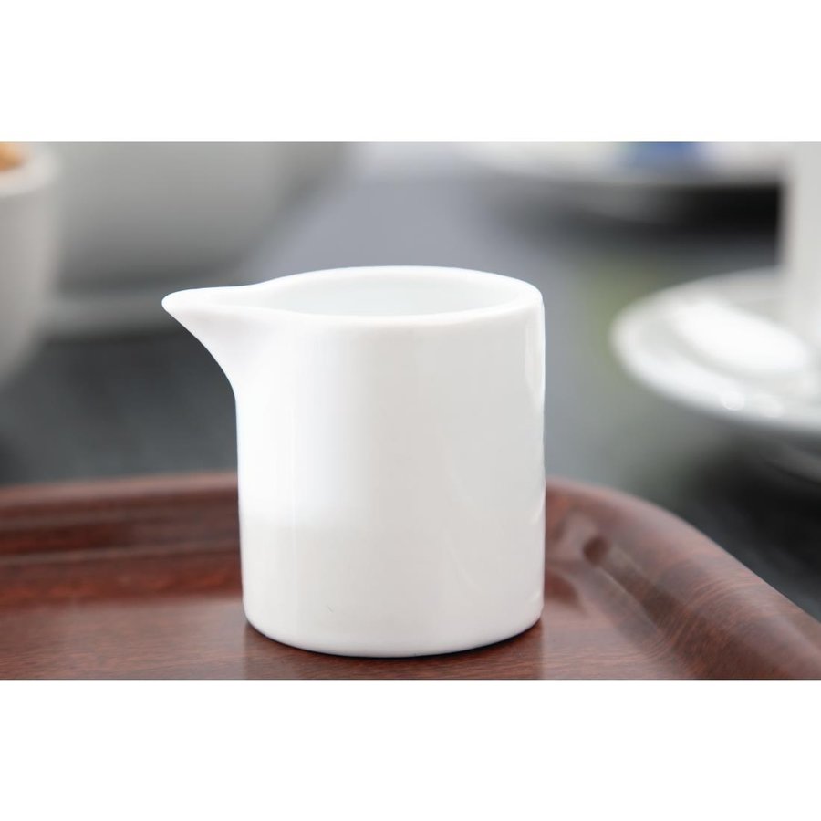 Pots à lait blancs 57ml Whiteware l lot de 6