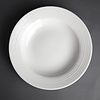 Olympia Assiettes à pâtes Linear 230(Ø) mm Lot de 12