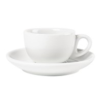 Soucoupes pour tasses à espresso blanches l Lot de 12