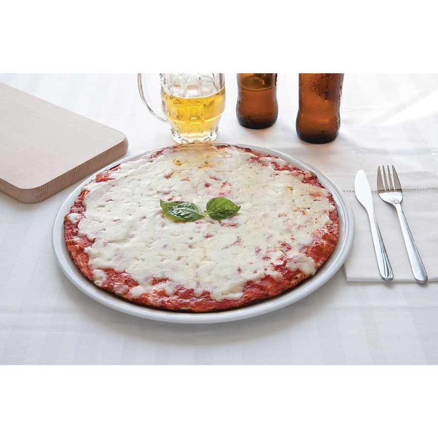 Assiette à pizza Napoli en Porcelaine 330mm (Lot de 6)