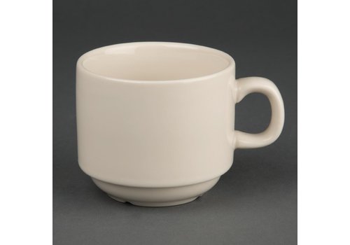  Olympia Tasse à thé empilable Ivory 206ml 12 pièces 