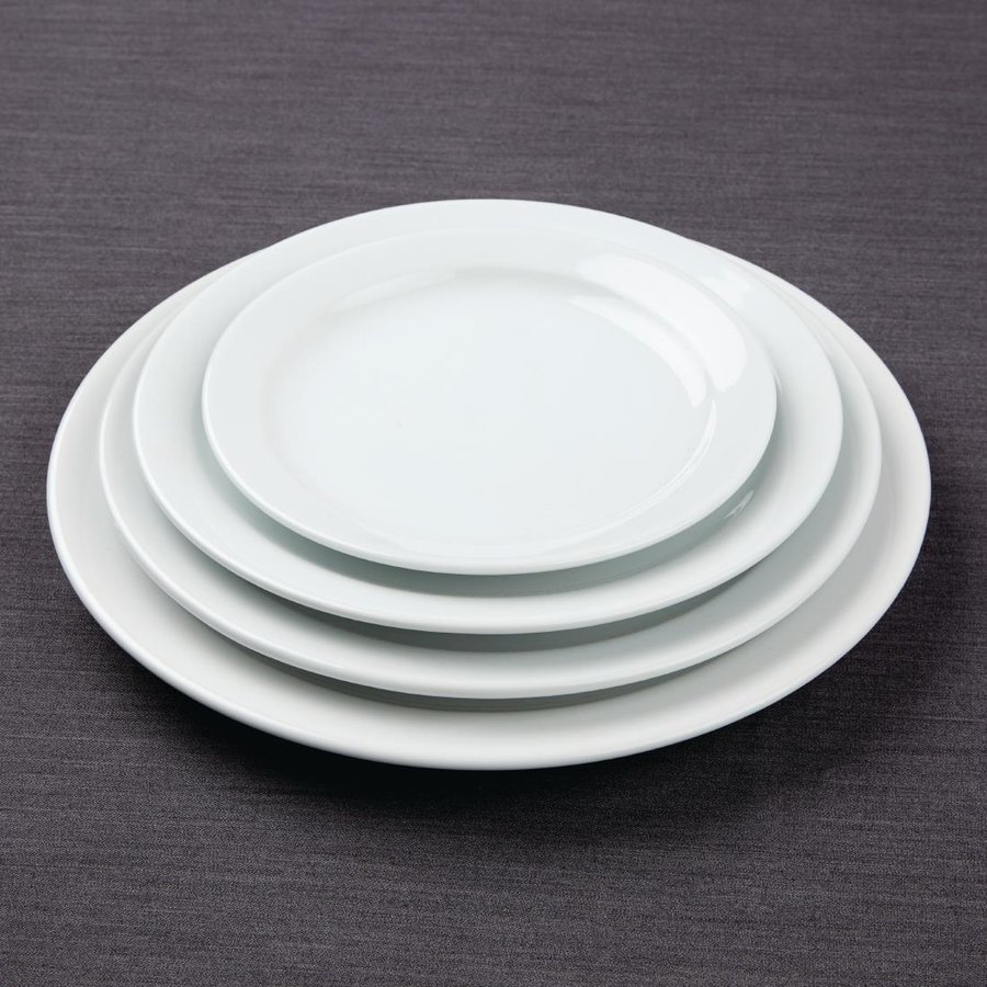 Assiettes à bord étroit Athena 284(Ø) mm Lot de 6