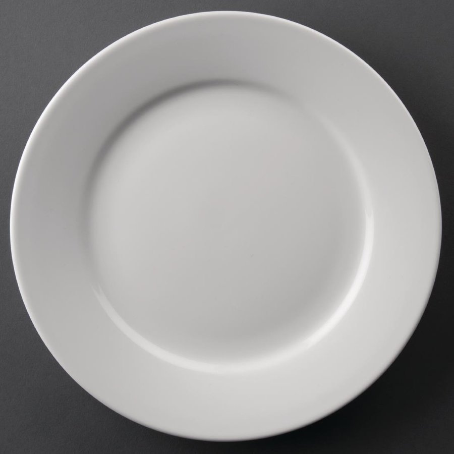 Assiettes à bord large Athena 228(Ø) mm Lot de 12