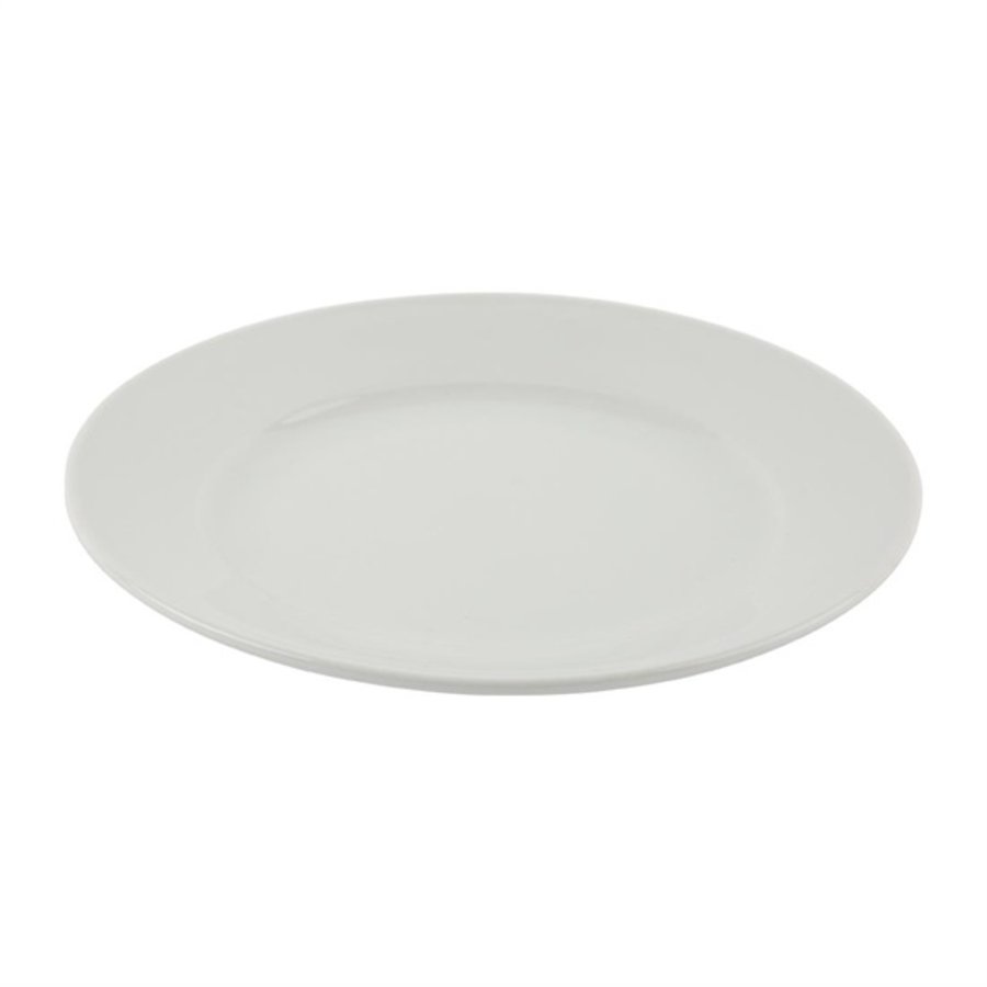 Assiettes à bord large Athena 228(Ø) mm Lot de 12