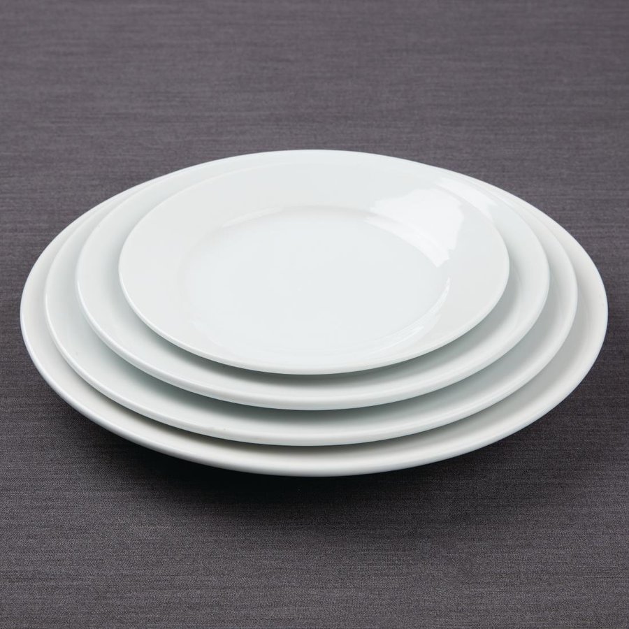 Assiettes à bord large Athena 228(Ø) mm Lot de 12