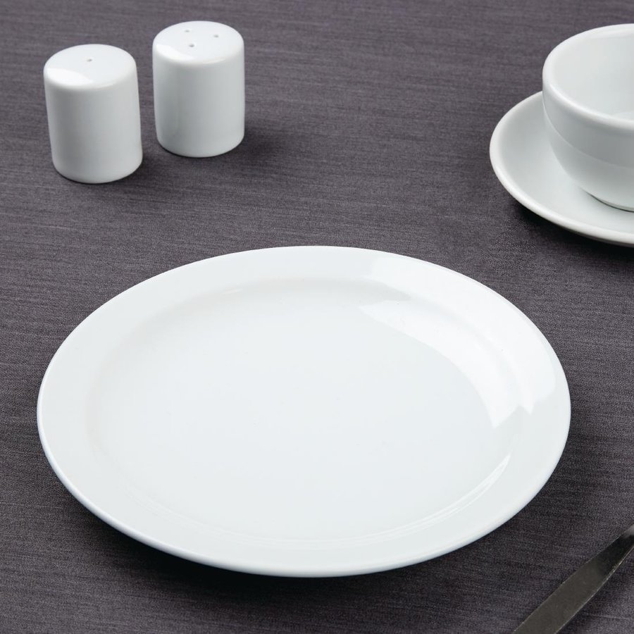 Assiettes à bord étroit Athena 205(Ø) mm Lot de 12