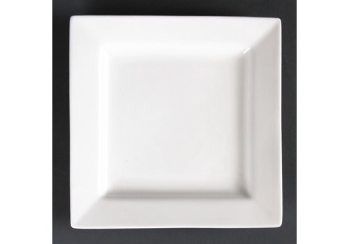  Olympia Assiettes carrées Lumina 17x17cm  Lot de 6 