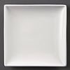 Olympia Assiettes carrées blanches 295mm l Lot de 6