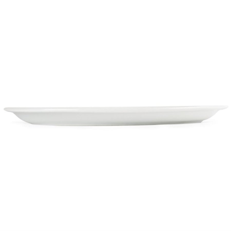 Assiettes ovales blanches | 295mm | lot de 6