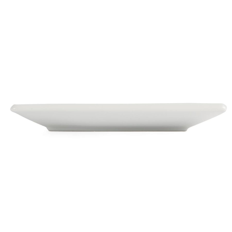 Assiettes carrées blanches 180mm l Lot de 12