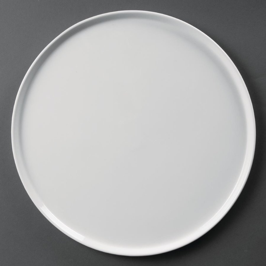 Assiettes à pizza Whiteware 330mm l Lot de 4