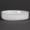 Olympia Plats empilables en porcelaine blanche | 134mm | Lot de 6
