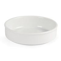 Plats empilables en porcelaine blanche | 134mm | Lot de 6